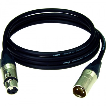 An image of Klotz M1 N XLR Female to Male M1 Microphone Cable Black 10 m | PMT Online