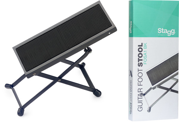 An image of Stagg FOS-A1 Black Guitarist Footrest | PMT Online