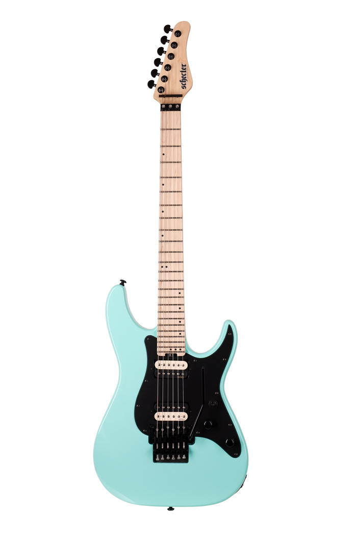An image of Schecter Sun Valley Super Shredder with Floyd Rose in Sea Foam Green | PMT Onlin...