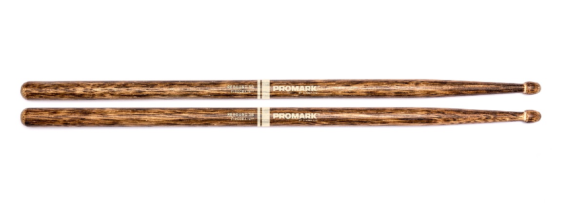 An image of Promark Rebound 5B FireGrain Drum Sticks - Gift for a Drummer