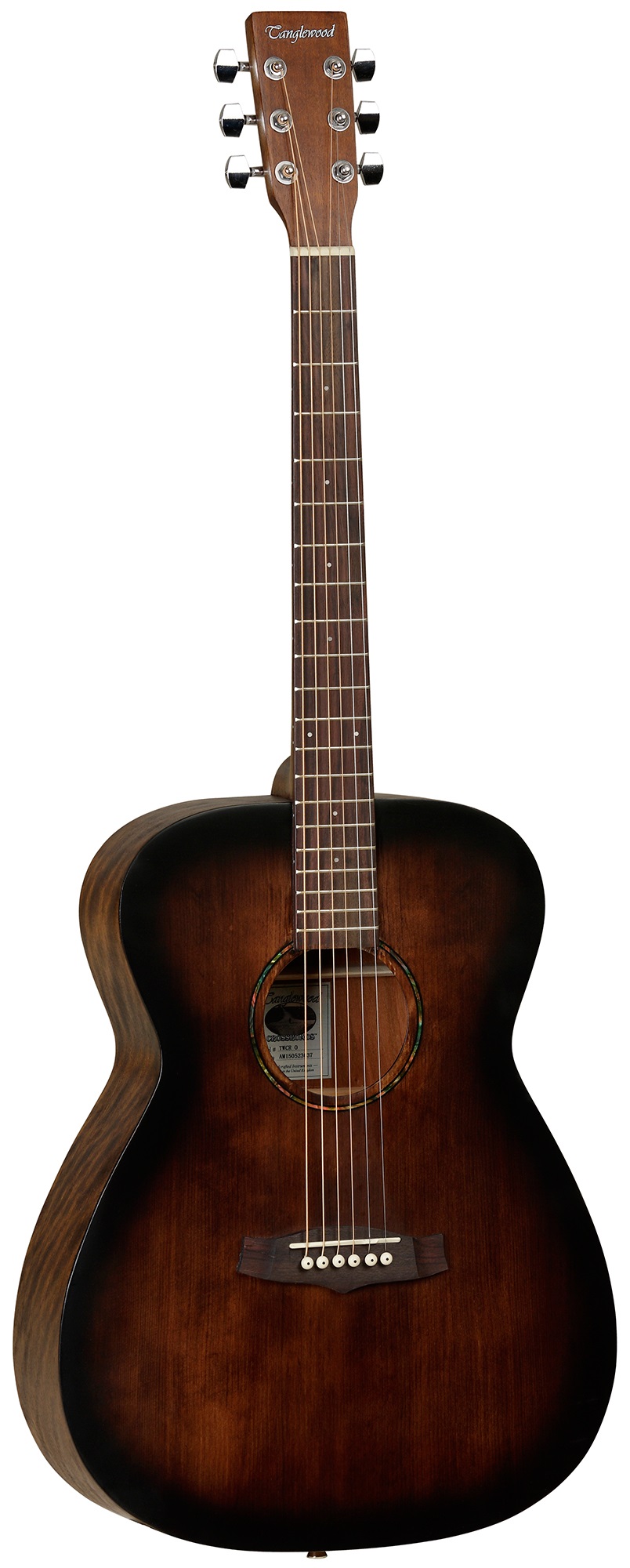 An image of Tanglewood Crossroads TWCR O Acoustic Guitar, Whiskey Barrel Burst | PMT Online