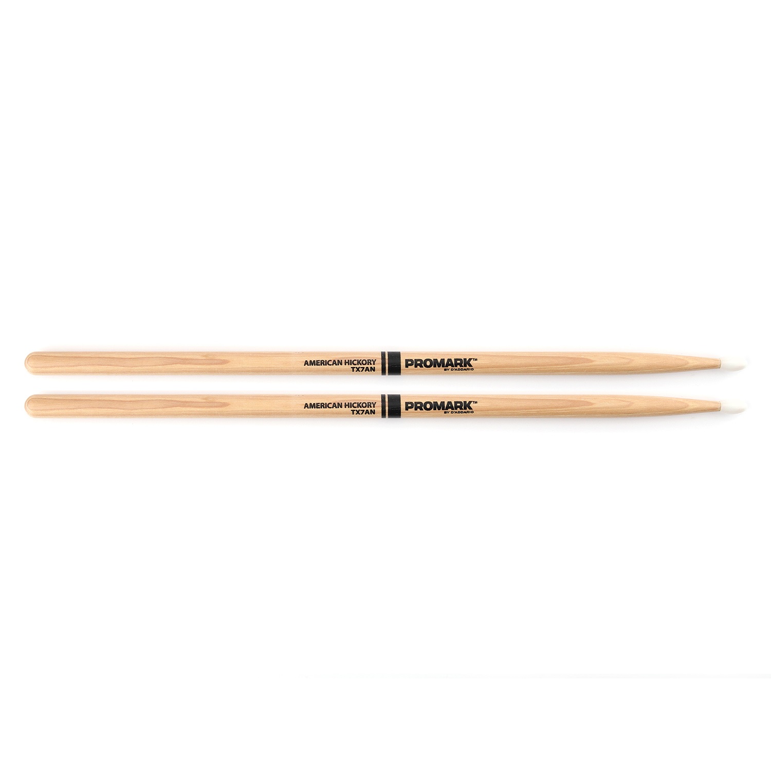 An image of Promark Hickory 7A Nylon Tip Drumstick Pair | PMT Online