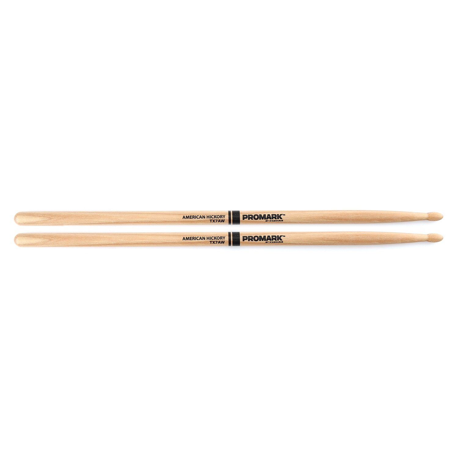 An image of Promark Hickory 7A Wood Tip Drumstick Pair - Gift for a Drummer | PMT Online