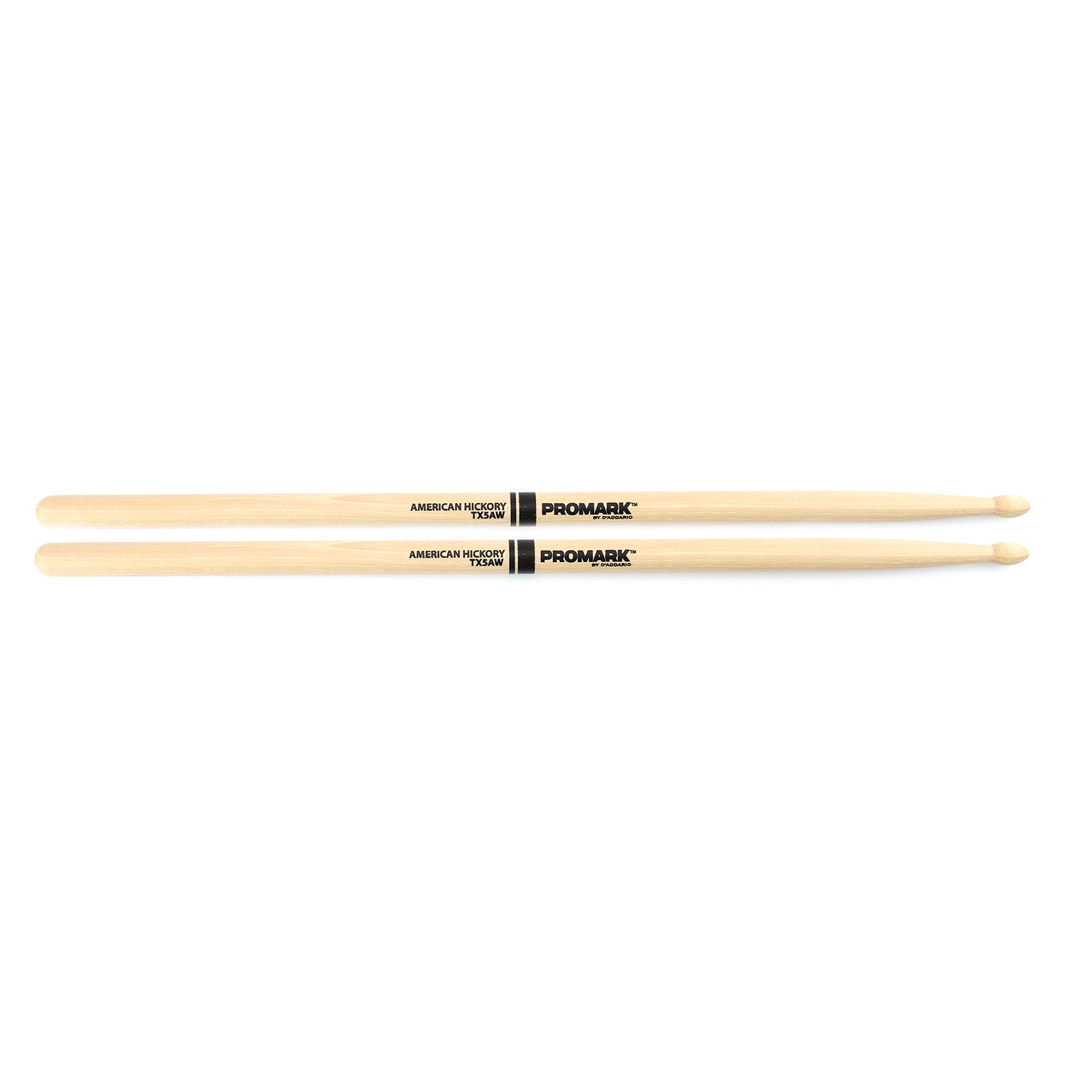 An image of Promark Hickory 5A Wood Tip Drumstick Pair - Gift for a Drummer