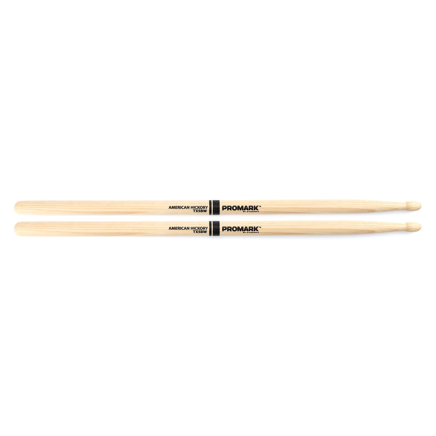 An image of Promark Hickory 5B Wood Tip Drumstick Pair - Gift for a Drummer | PMT Online