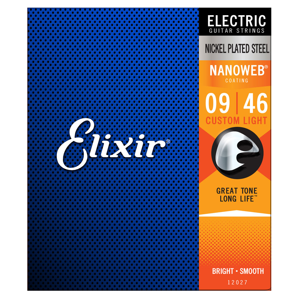 An image of Elixir Electric NANOWEB Strings Cust Lgt 09-46 | PMT Online