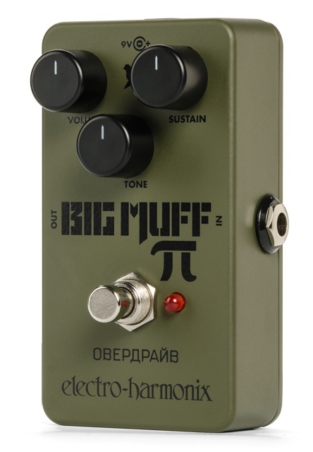 An image of Electro-Harmonix Green Russian Big Muff Distortion Sustainer Pedal | PMT Online