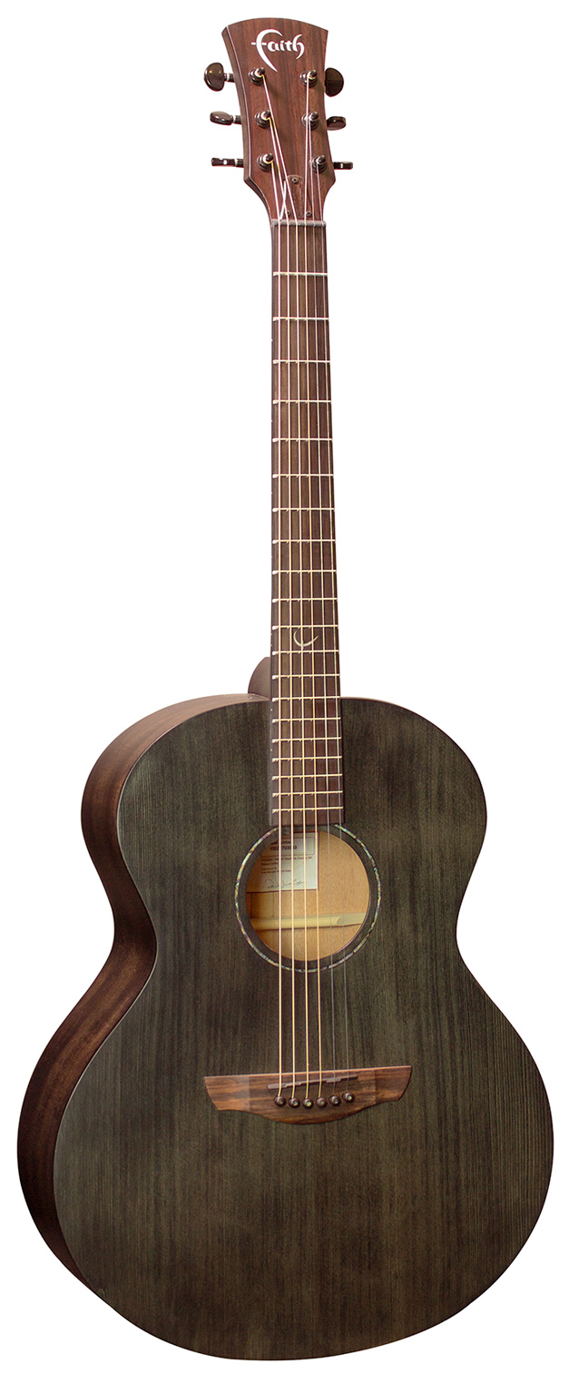 An image of Faith Naked Neptune Electro Acoustic Black Spruce Top Mahogany Body | PMT Online