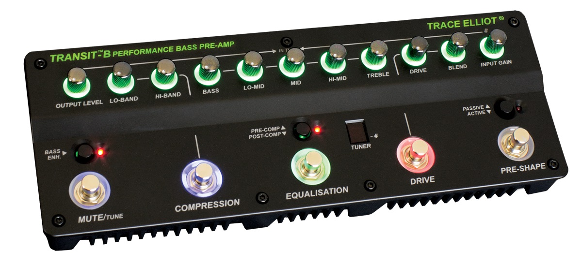 An image of Trace Elliot Transit B Bass Pre-Amp Effects Pedal | PMT Online