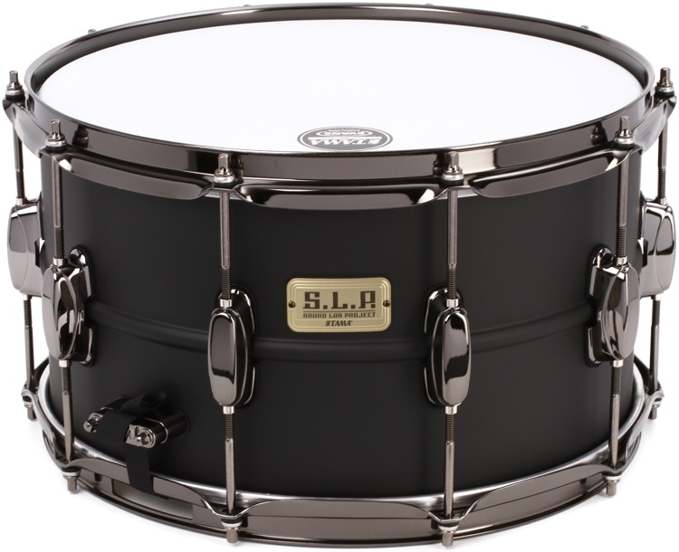 An image of Tama LST148 14 x 8 Sound Lab Snare Drum, Big Black Steel | PMT Online