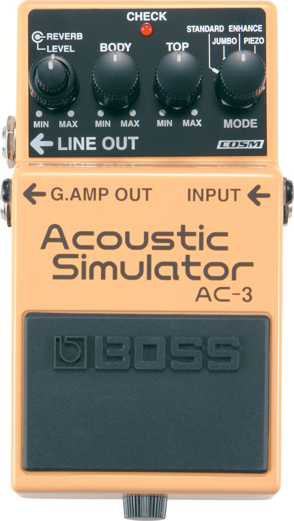 An image of Boss AC-3 Acoustic Simulator Guitar Pedal | PMT Online