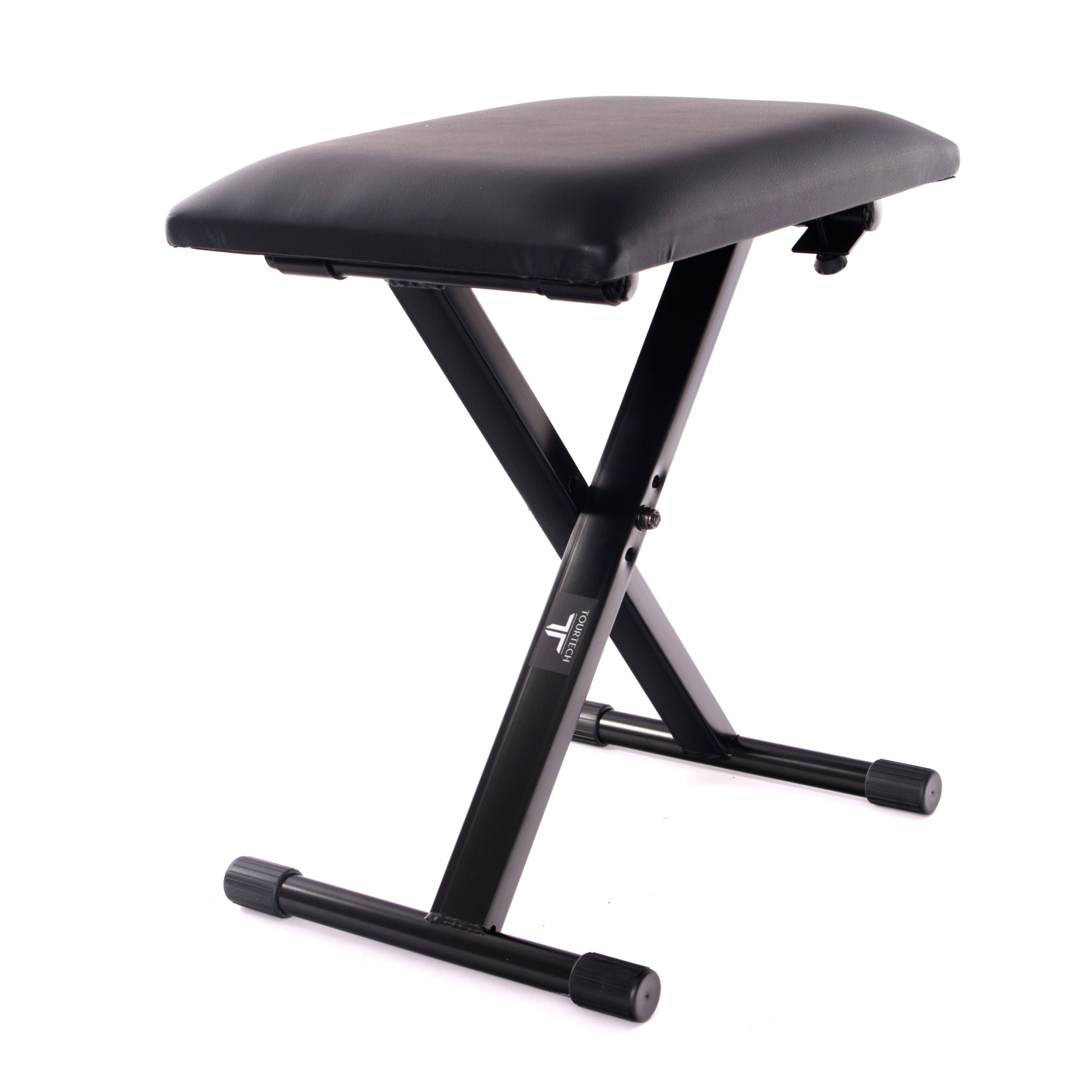 An image of TOURTECH Small X-Style Piano Stool - Gift for a Keyboardist