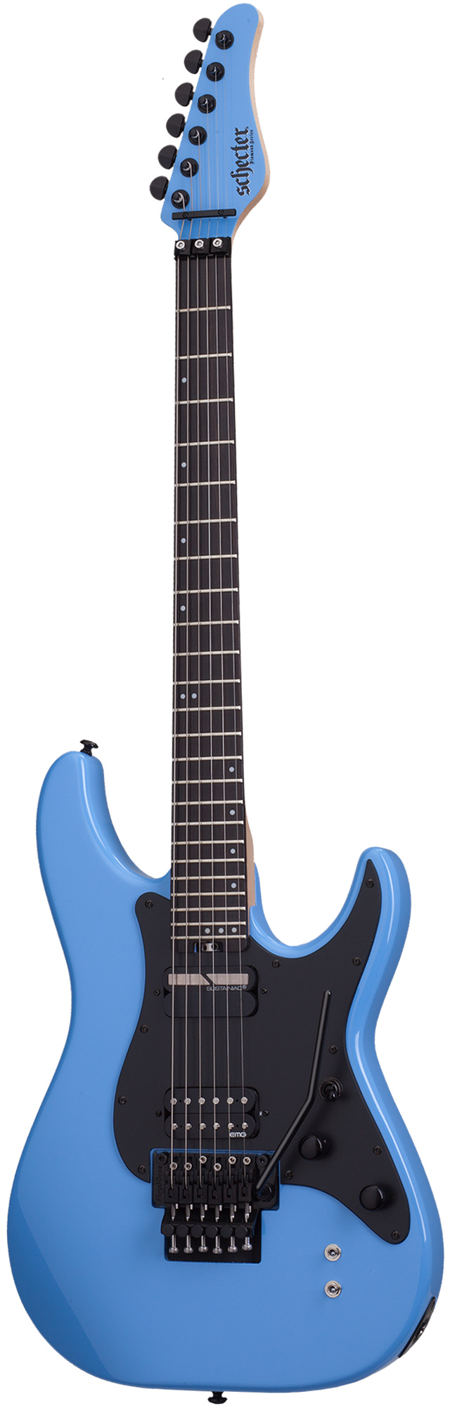 An image of Schecter Sun Valley SS FR S Electric Guitar, Riviera Blue | PMT Online