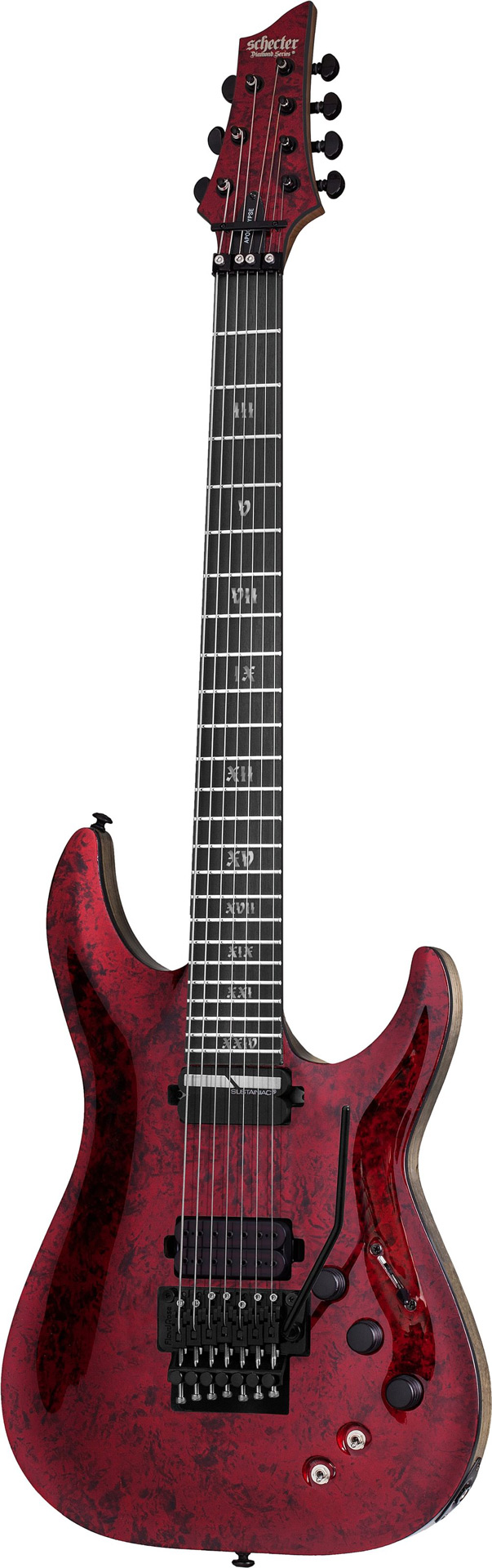 An image of Schecter C-7 FR-S Apocalypse Red Reign