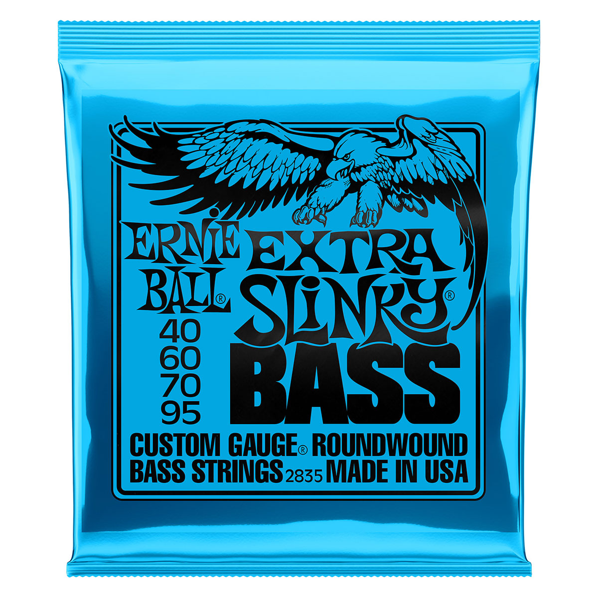 An image of Ernie Ball 2835 Extra Slinky Bass Strings