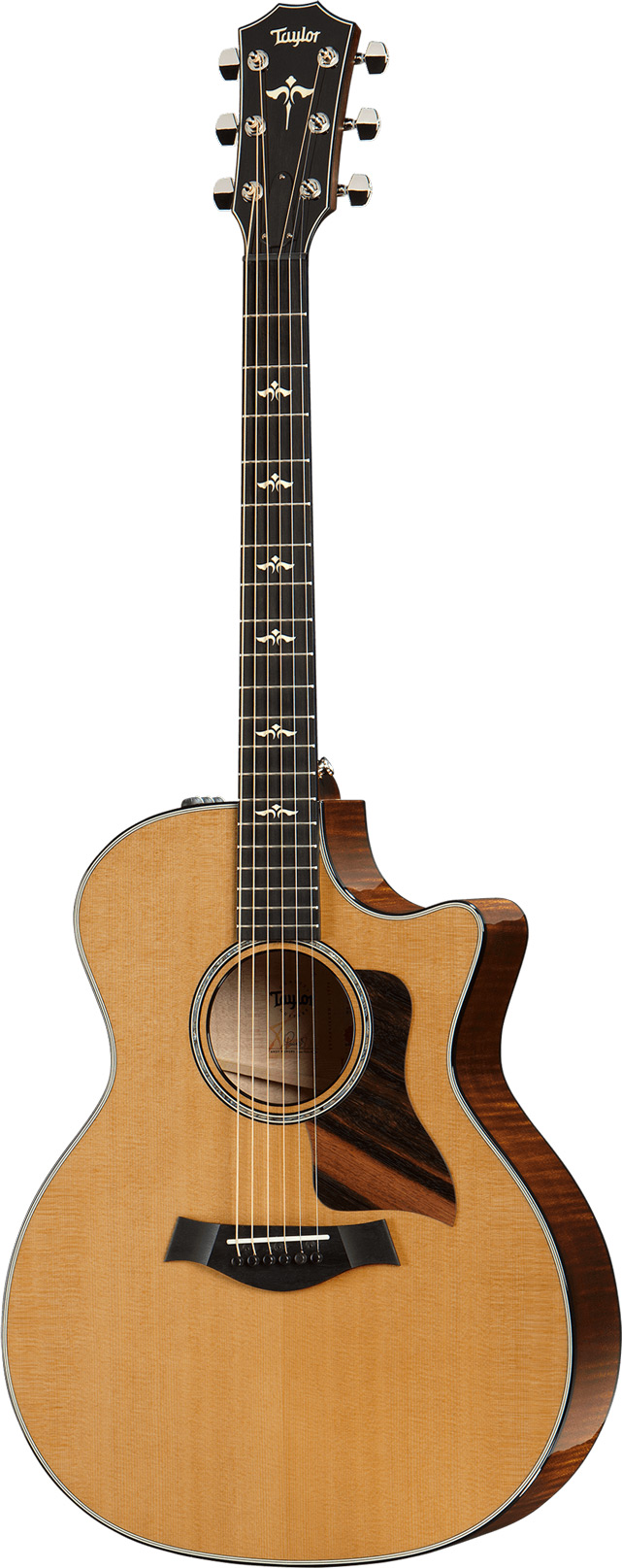 An image of Taylor 614ce V-Class Electro-Acoustic Guitar, Natural | PMT Online