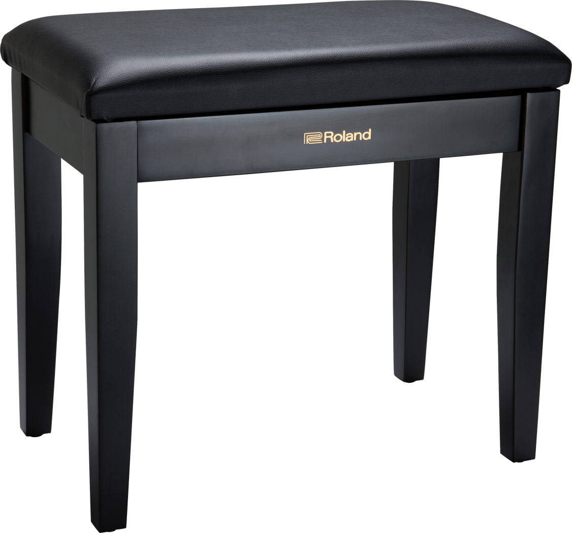 An image of Roland RPB-100 Piano Bench with Storage Compartment Black | PMT Online