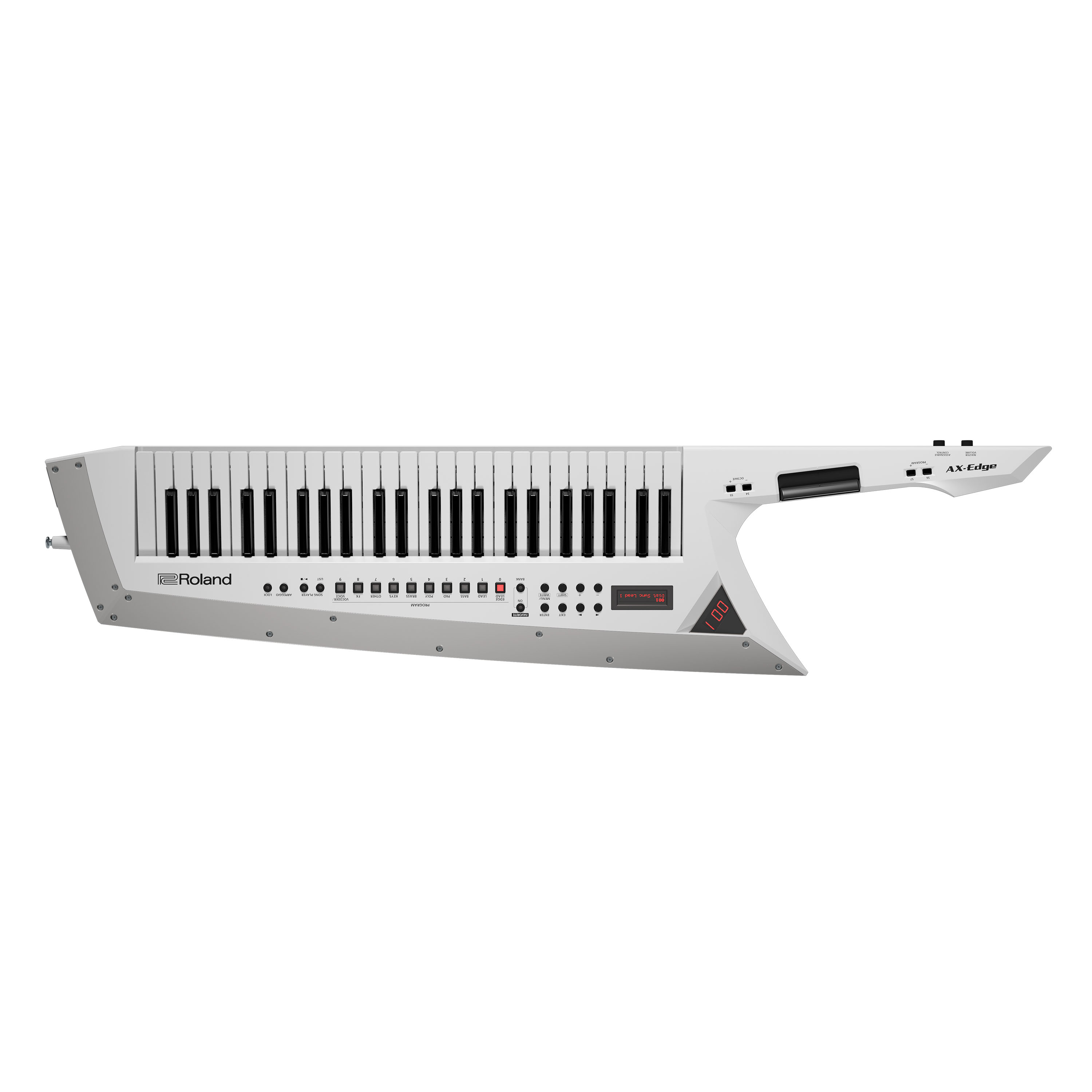 An image of B-Stock Roland AX-Edge Keytar Guitar Synthesizer White | PMT Online