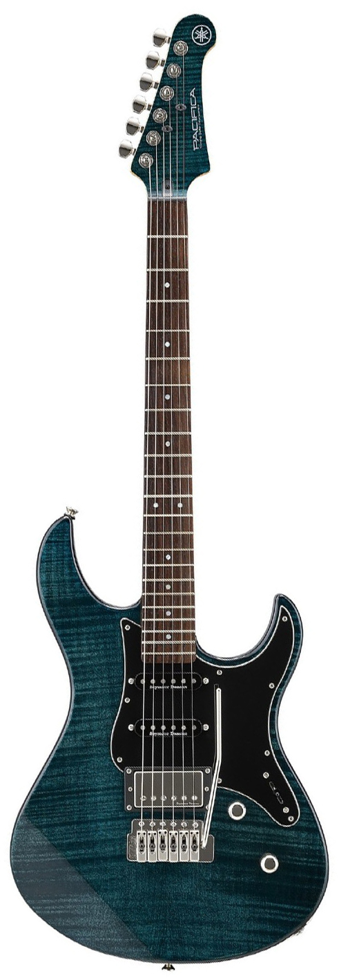 An image of Yamaha Pacifica 612V FM Mk II Electric Guitar Indigo Blue | PMT Online