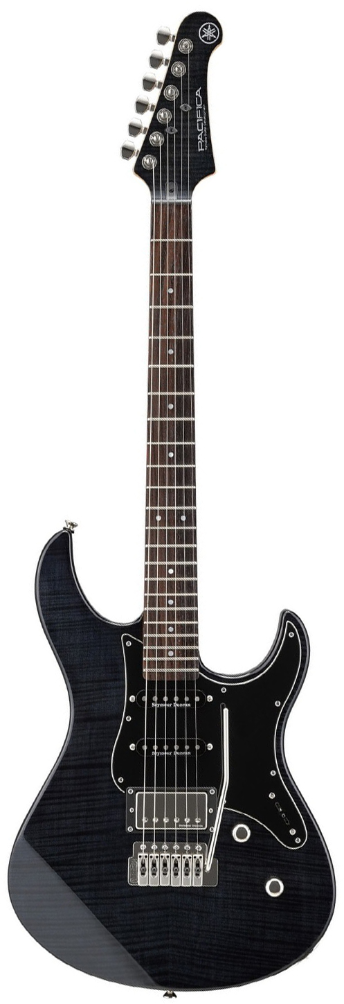 An image of Yamaha Pacifica 612V FM Mk II Electric Guitar in Translucent Black | PMT Online