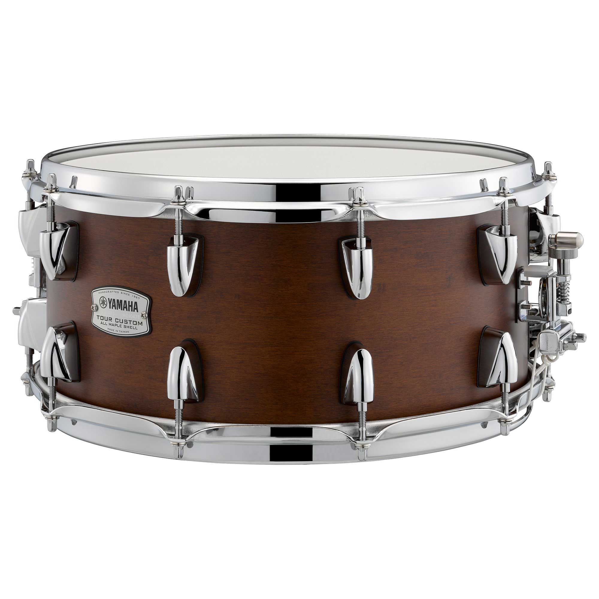 An image of Yamaha Tour Custom 14 x 6.5 Snare Drum Chocolate Satin | PMT Online