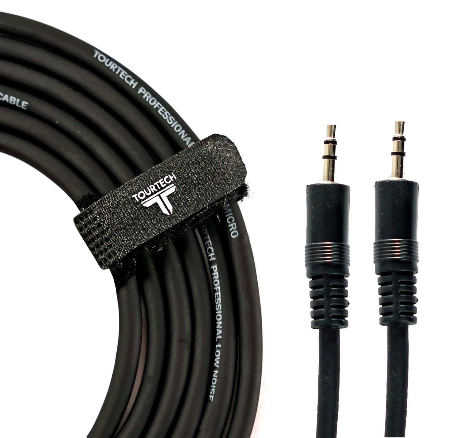 An image of TOURTECH Mini Stereo 3.5mm Aux Cable, 1m - Gift for a Musician | PMT Online
