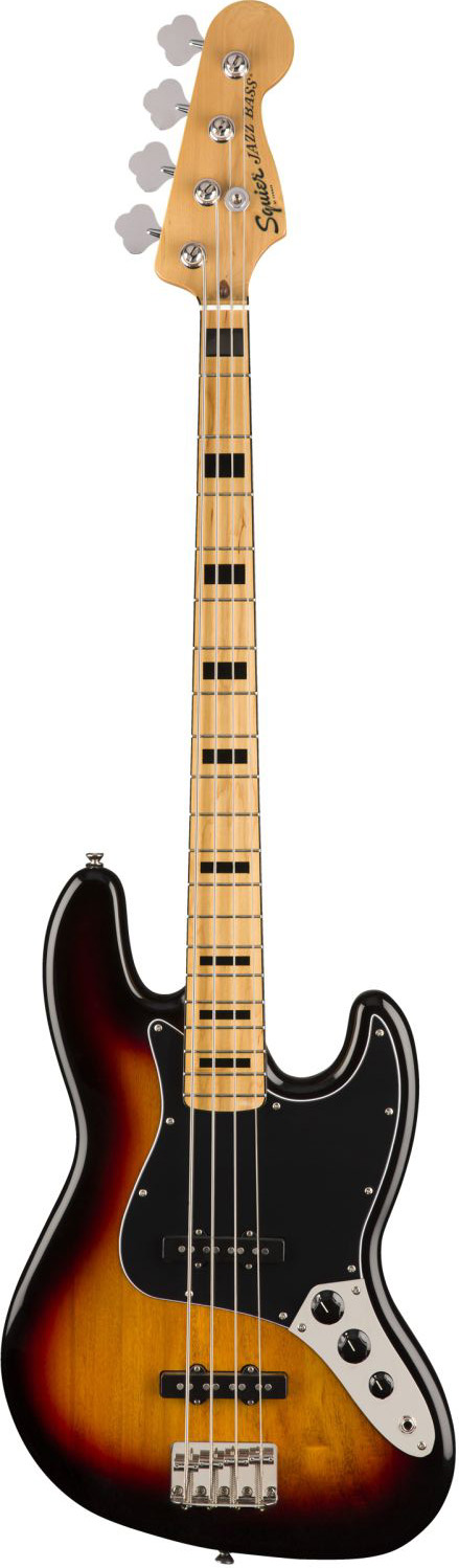 An image of Squier Classic Vibe 70s Jazz Bass Maple FB 3-Color Sunburst | PMT Online