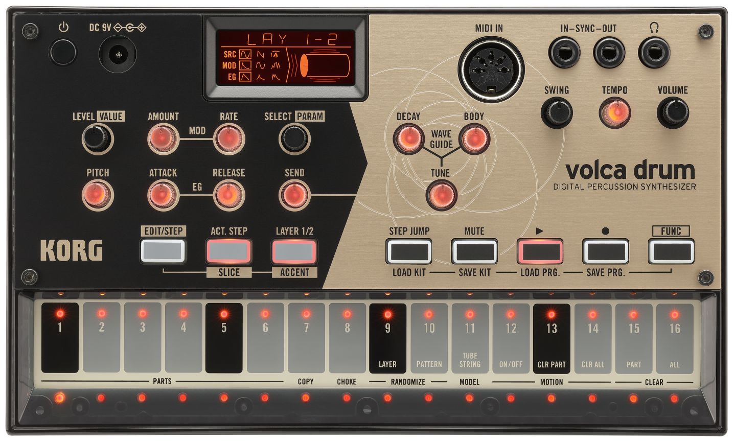 An image of Korg Volca Drum Digital Percussion Synthesizer | PMT Online