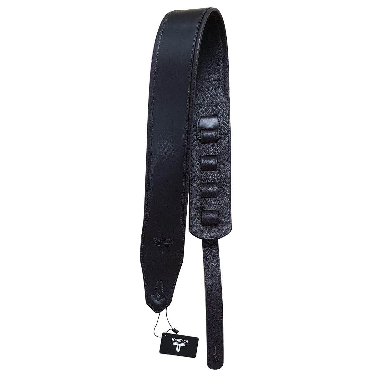 An image of TOURTECH TT Leather Style Guitar Strap - Gift for a Guitarist