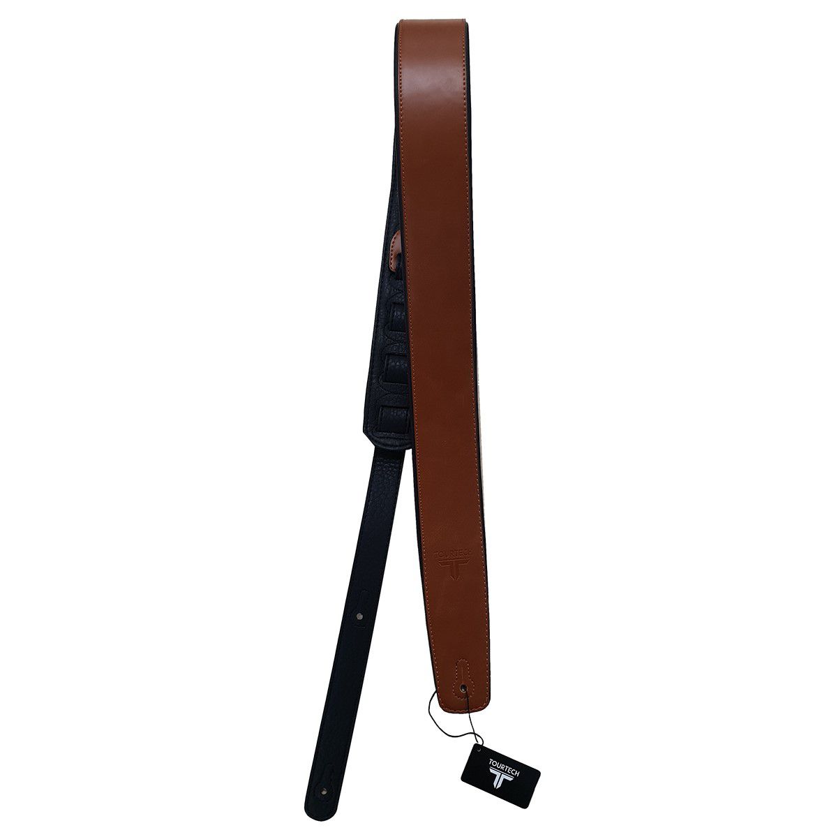 An image of TOURTECH Guitar Strap, Large, Brown - Gift for a Guitarist