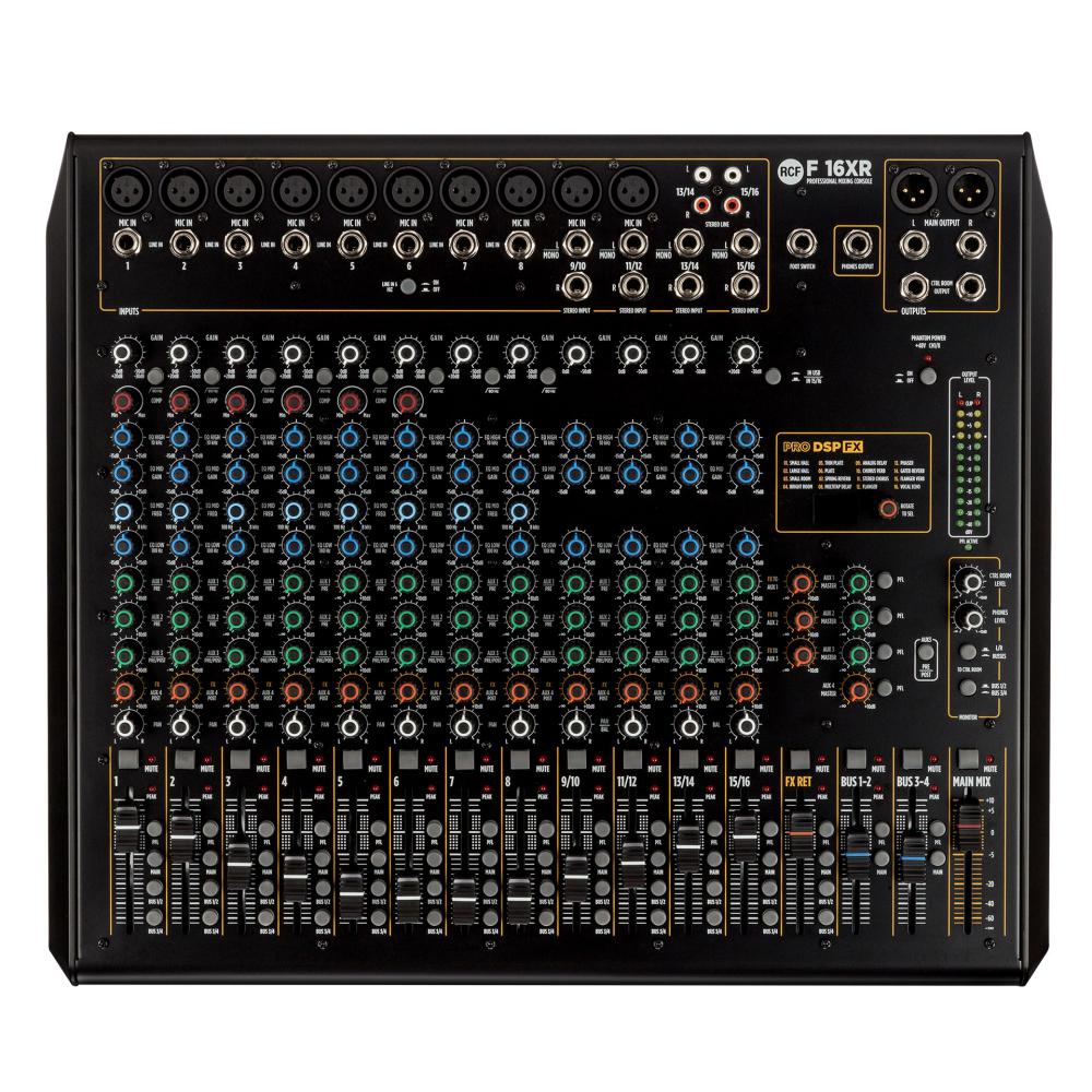 An image of RCF F16XR 16-Channel Studio Mixing Console | PMT Online