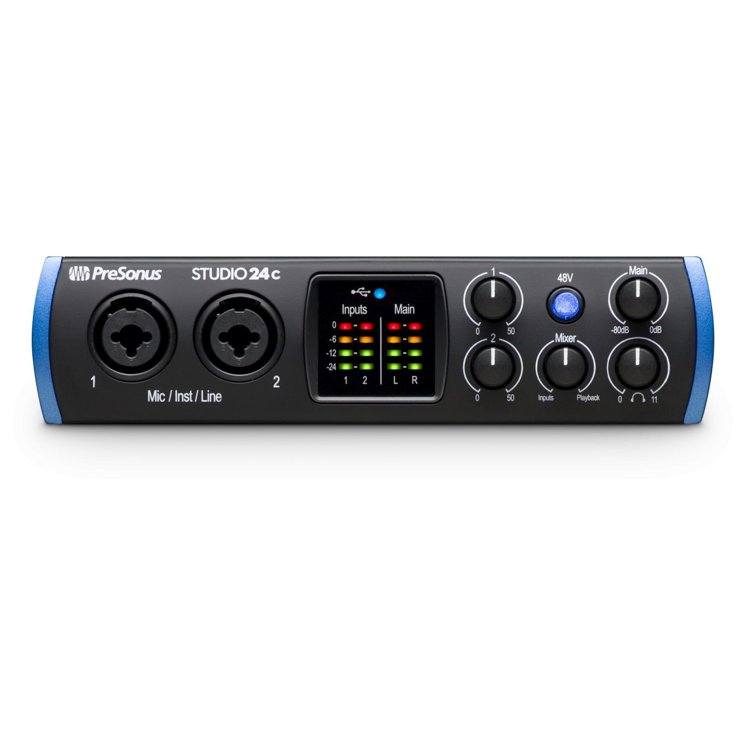 An image of PreSonus Studio 24c Portable Audio Interface 