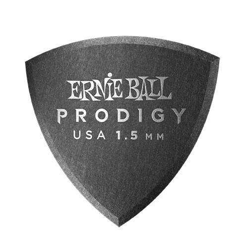 An image of Ernie Ball Prodigy Shield 1.5mm Guitar Picks (Pack of 6) | PMT Online