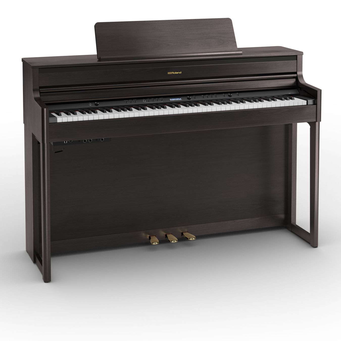 An image of Roland HP704-DR Digital Home Piano, Dark Rosewood