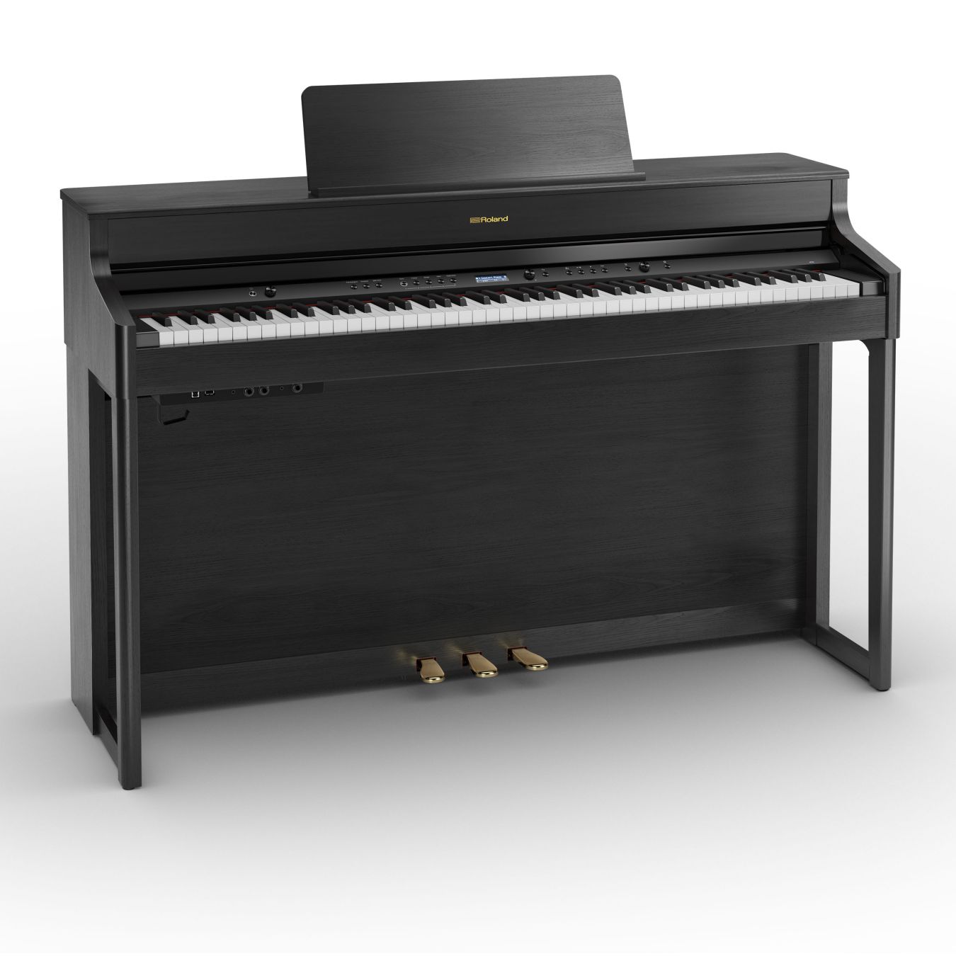 An image of Roland HP702-CH Digital Piano Charcoal Black | PMT Online