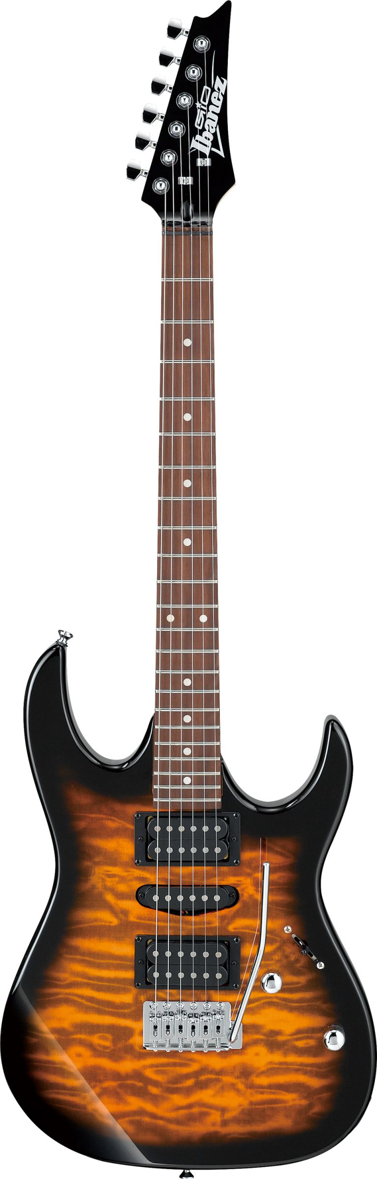 An image of Ibanez GRX70QA Electric Guitar Sunburst