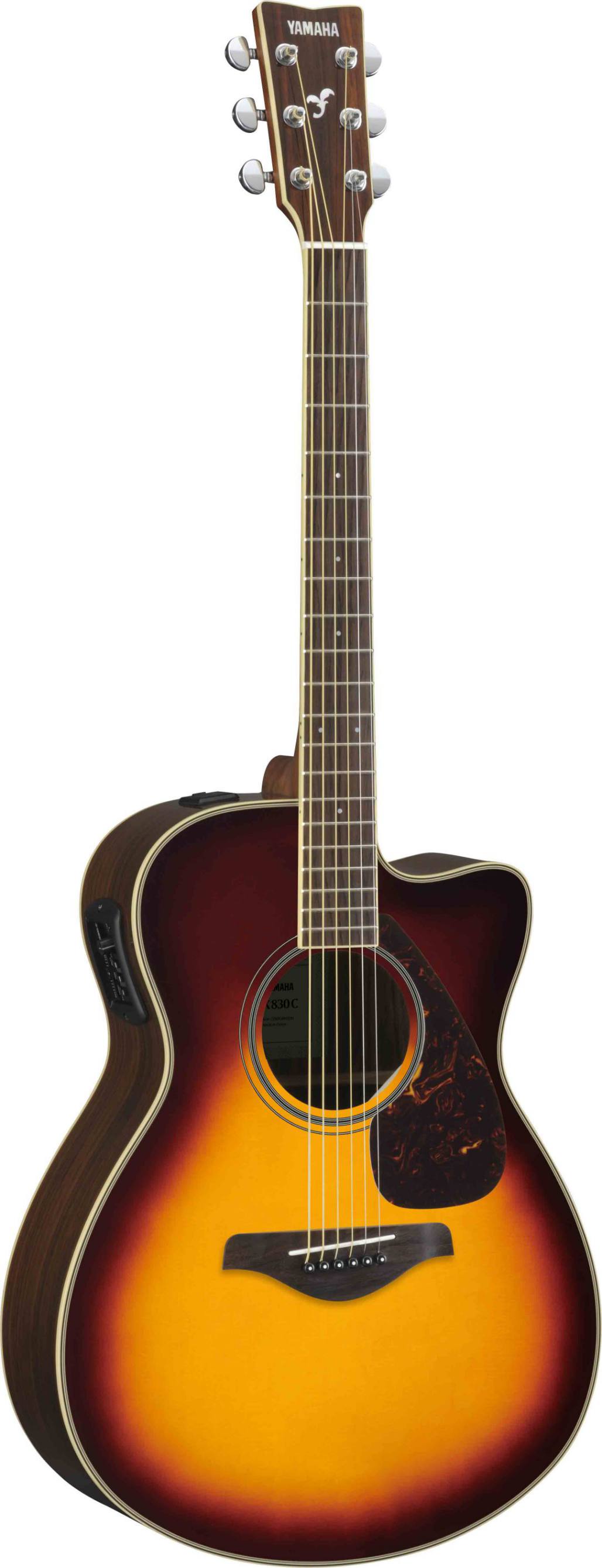 An image of Yamaha FSX830C Acoustic in Brown Sunburst | PMT Online