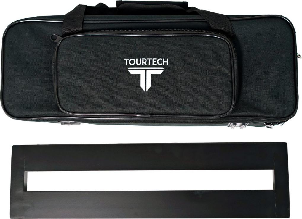 An image of Tourtech Ttpb-5s-b Pedal Board W Bag - Small Pedal Board - Guitar Pedal Case | P...