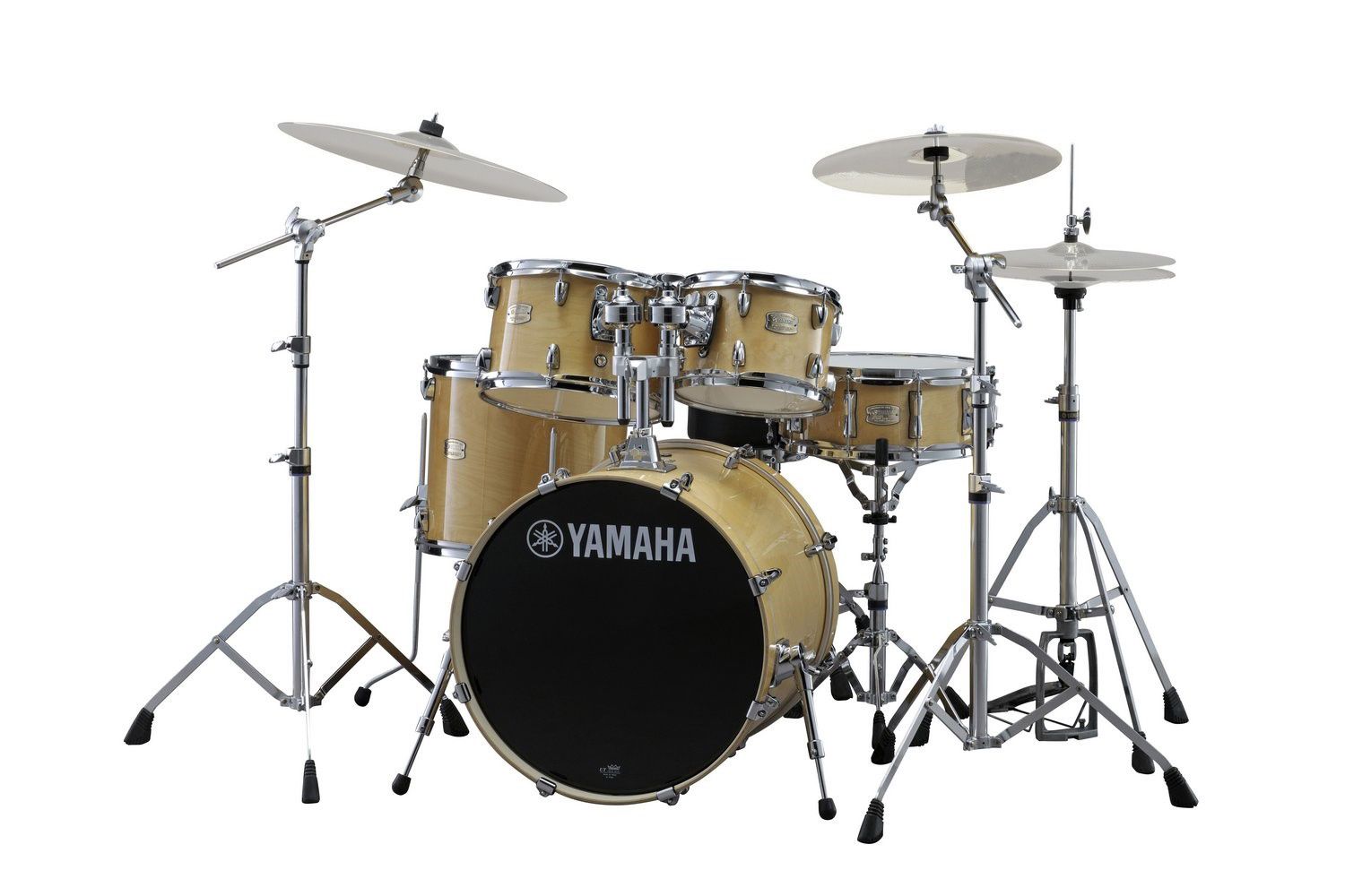 An image of Yamaha Stage Custom 22" Fusion Kit with Hardware in Natural