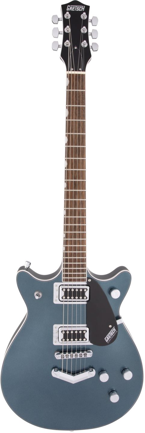 An image of Gretsch G5222 Electromatic Double Jet BT V-Stoptail, Jade Grey Metallic | PMT On...