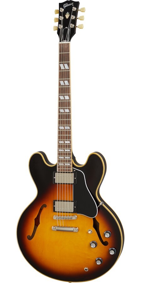 An image of Gibson ES-345 Vintage Burst Semi Hollow Guitar | PMT Online