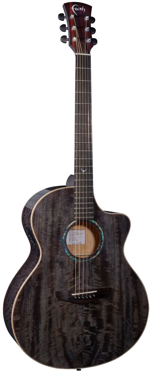 An image of Faith Neptune Cutaway Electro Acoustic Guitar, Moondust Grey | PMT Online