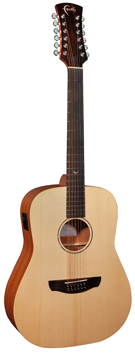 An image of Faith FKSE12 Naked Saturn 12-String Electro-Acoustic Guitar | PMT Online