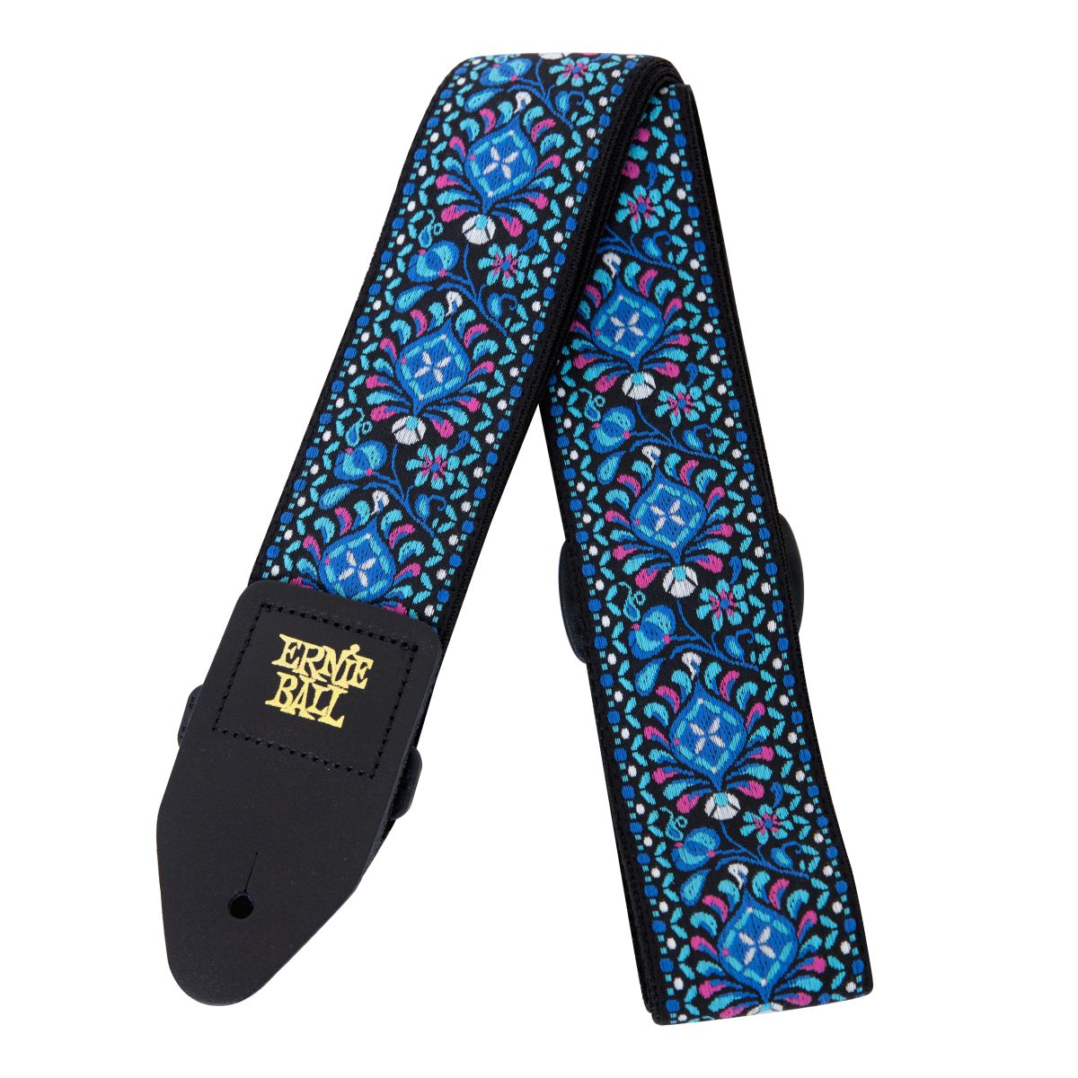 An image of Ernie Ball Classic Jacquard Strap Indigo Orchid | PMT Online