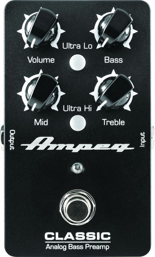 An image of Ampeg Classic Analog Bass Preamp Pedal | PMT Online