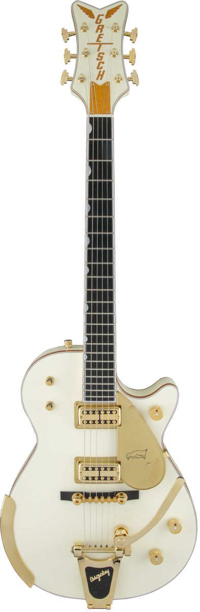 An image of Gretsch Professional G6134T-58 VS Penguin Vintage White, With Case