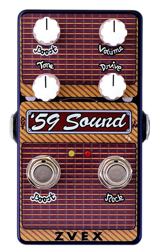 An image of ZVex Vexter 59 Sound Vertical Overdrive Pedal