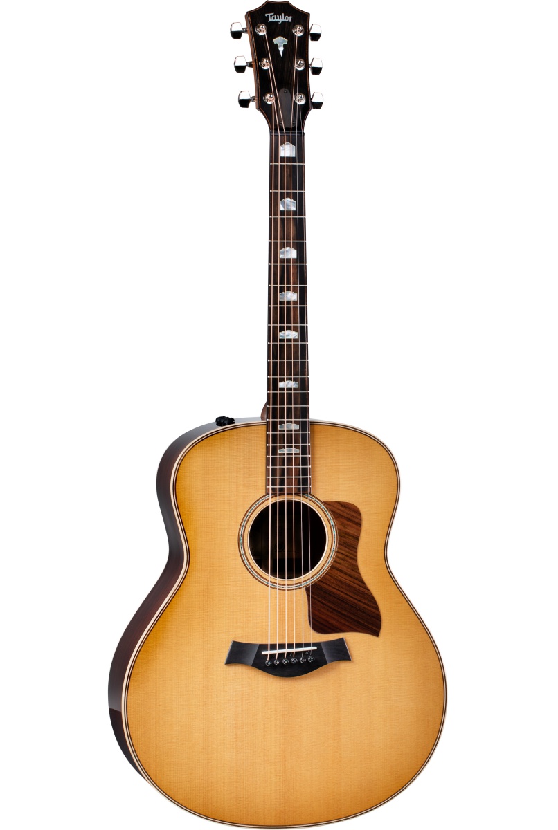 An image of Taylor 818e Grand Orchestra Electro Acoustic V-Class, Antique Blonde | PMT Onlin...