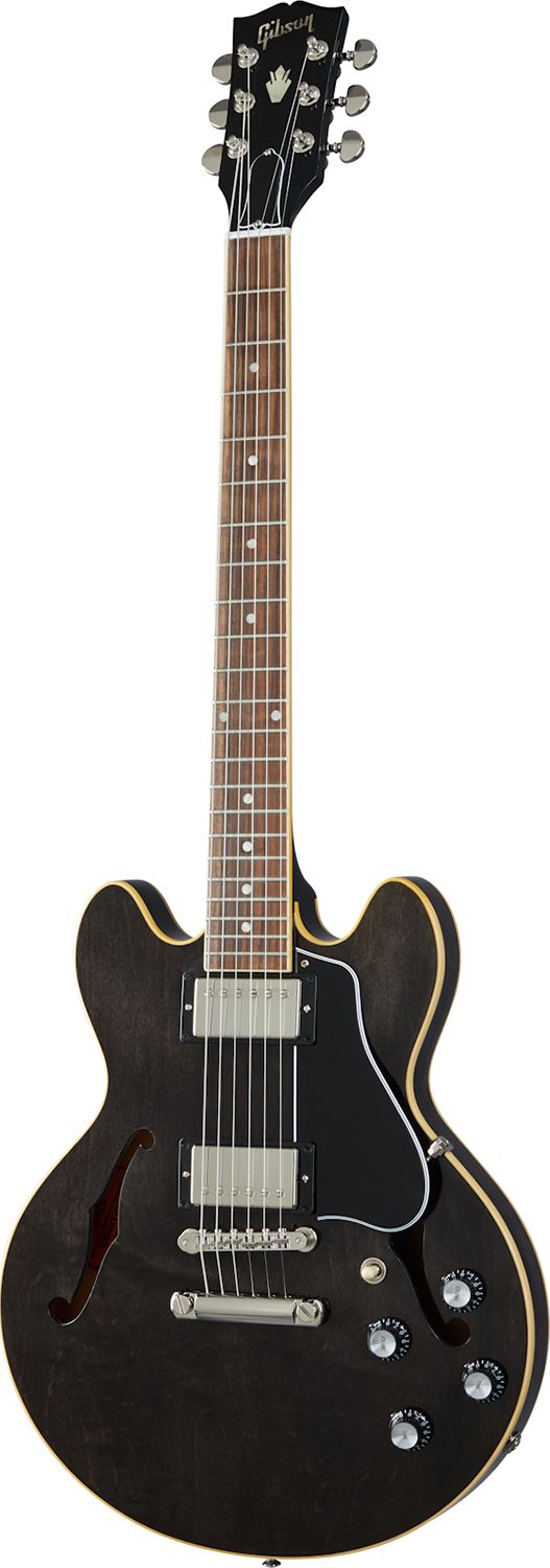 An image of Gibson ES-339 Semi Hollow Guitar, Trans Ebony | PMT Online