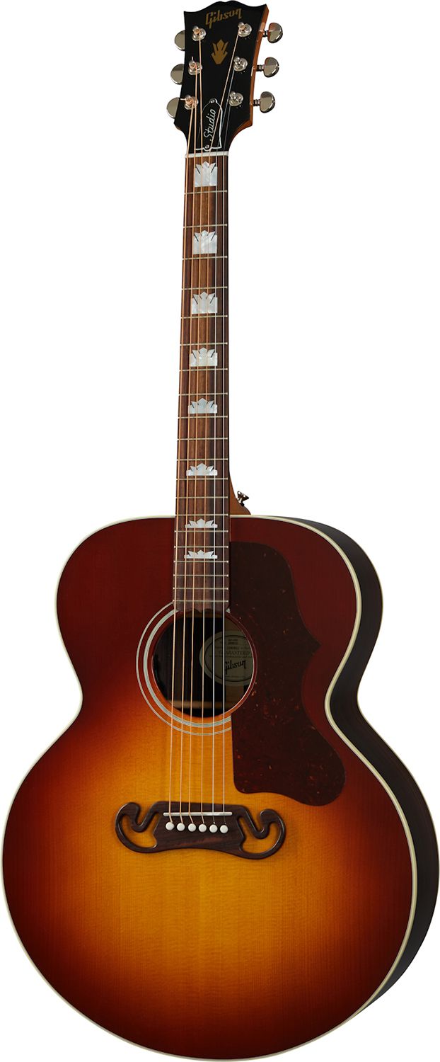 An image of Gibson SJ-200 Studio Rosewood Electro Acoustic, Rosewood Burst | PMT Online